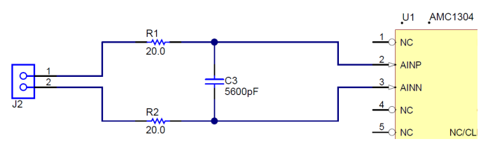 AMC1304EVM 原理图：模拟输入部分.png